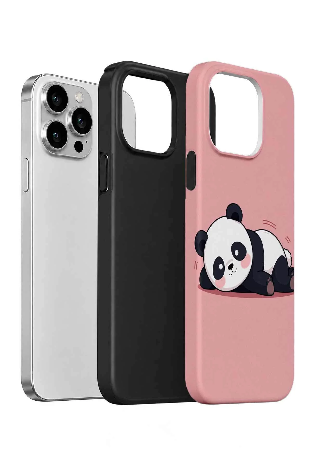 iPhone 15 Pro Max Vorian Çift Katmanlı Uykucu Pandalı Kılıf - Görsel 2