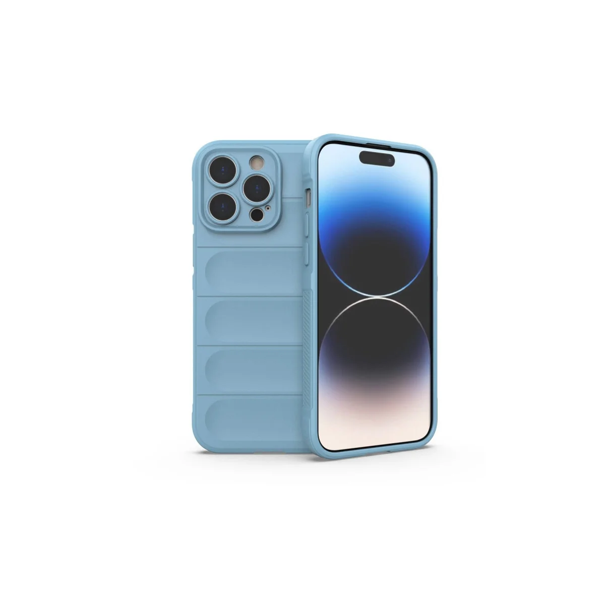 iPhone 15 Pro Optimum Silikon Kılıf - Sky Blue (Yüksek Koruma & Şıklık)