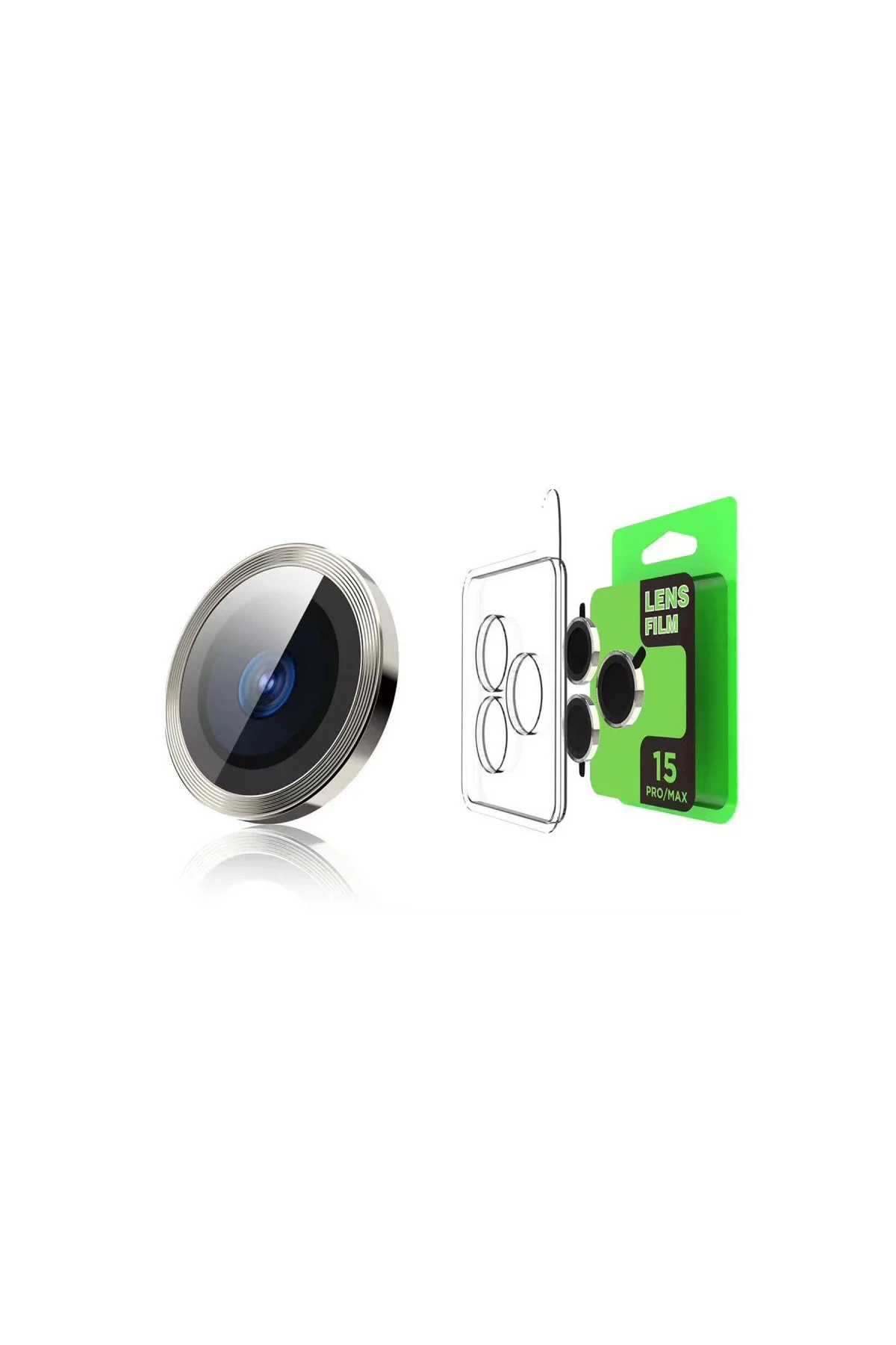 İphone 15 Pro Raze Metal Kamera Lens - Siyah İphone 15 Pro Raze Metal Kamera Lens - Siyah