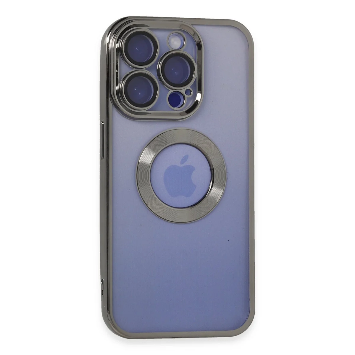 iPhone 15 Pro Slot Silikon Kılıf - Titan Gri