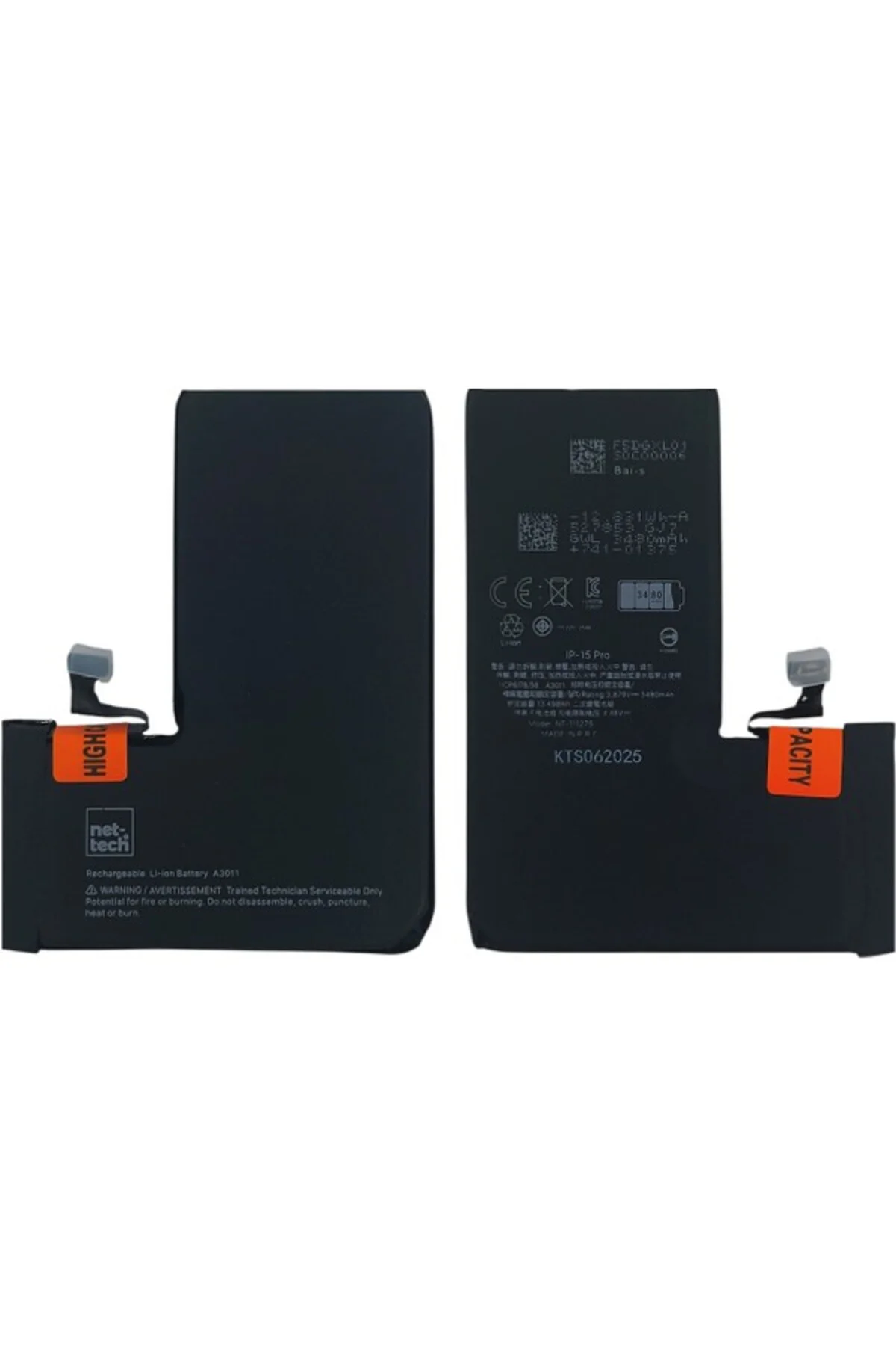 iPhone 15 Pro Uyumlu 3500 MAh Batarya