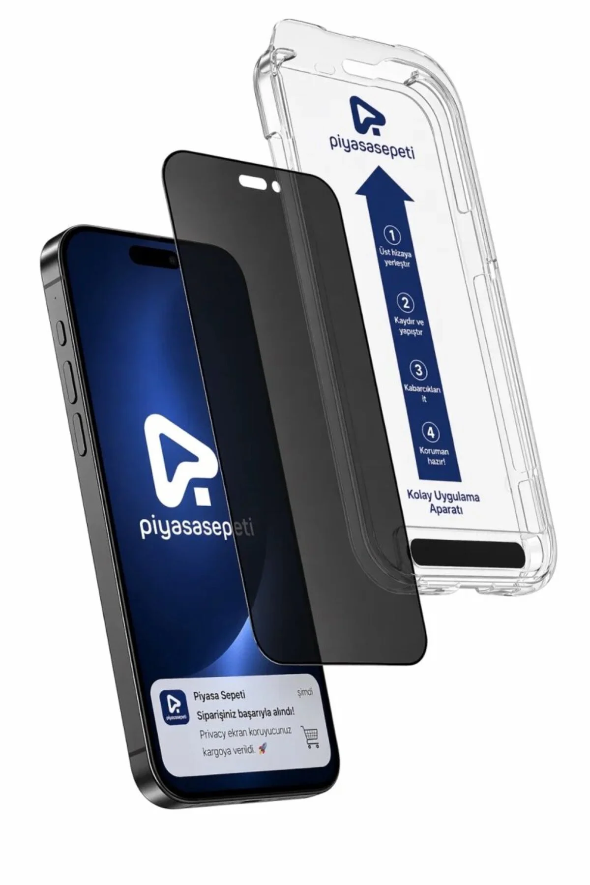iPhone 15 Pro Uyumlu Otomatik Yapışan Hayalet Ekran Koruyucu
