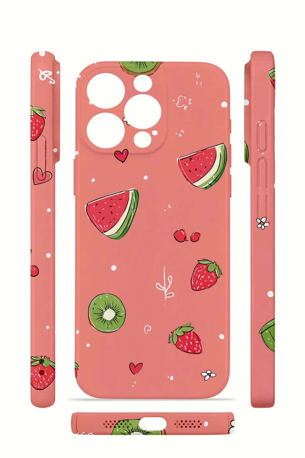 iPhone 15 Pro Vorian İnce Kamera Korumalı Mika Kılıf Summer Fruit Crush iPhone 15 Pro Vorian İnce Kamera Korumalı Mika Kılıf Summer Fruit Crush