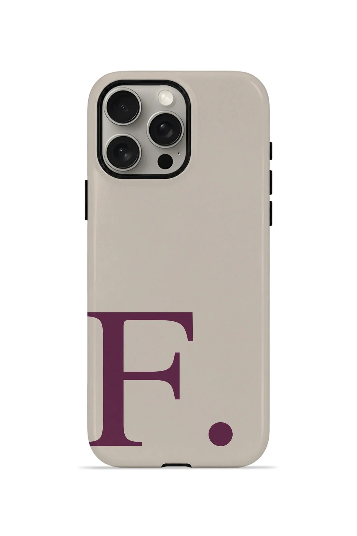iPhone 15 Pro Vorian Magsafe Çift Katmanlı Darbe Korumalı Kılıf Greige Wine F