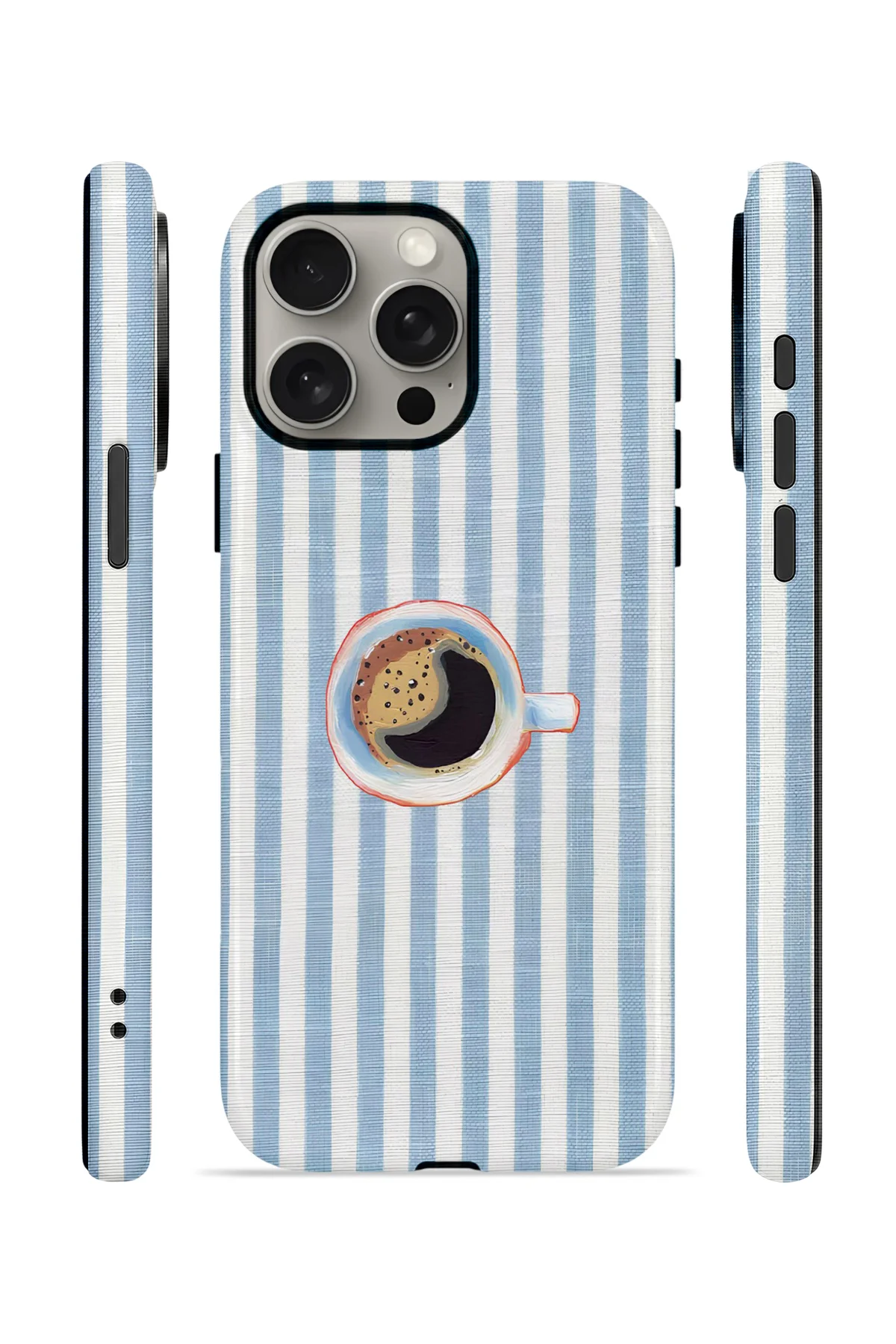iPhone 15 Pro Vorian Çift Katmanlı Kılıf Morning Coffee Stripe Fiyatı, Yorumları ve Özellikleri