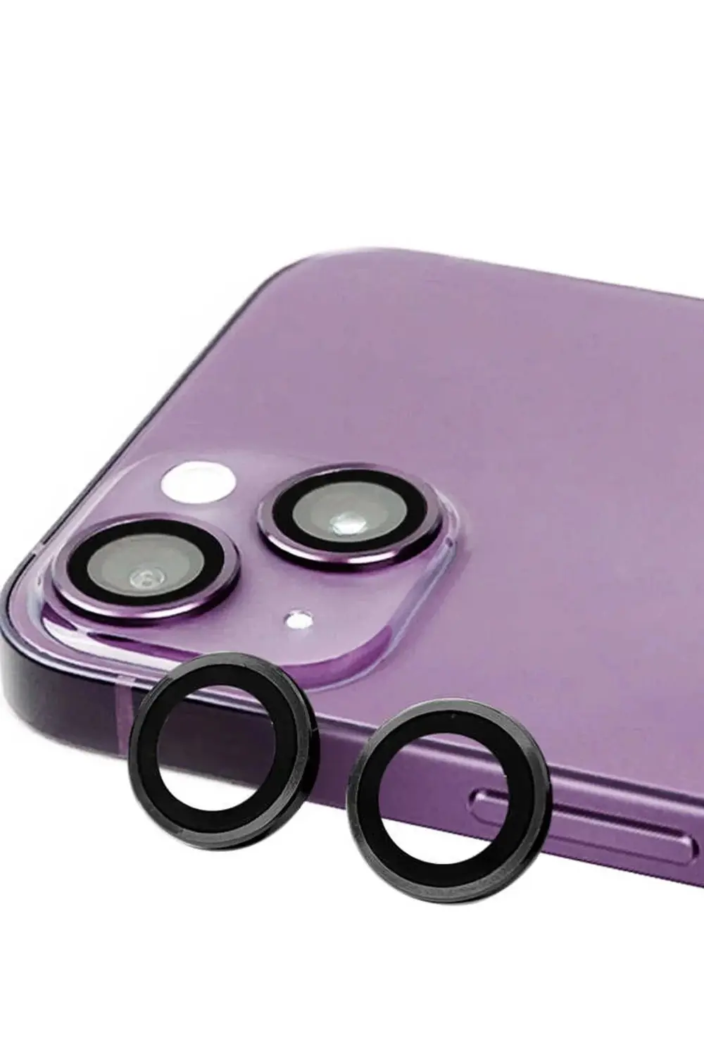 iPhone 15 Raze Metal Kamera Lens - Siyah-(5796) - MEET9723-3022