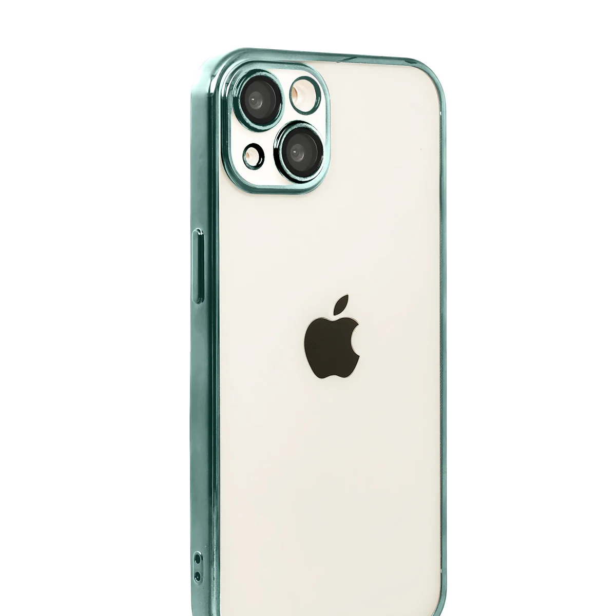 iPhone 15 Razer Lensli Silikon Kılıf - Yeşil (Premium Estetik ve Yüksek Koruma)
