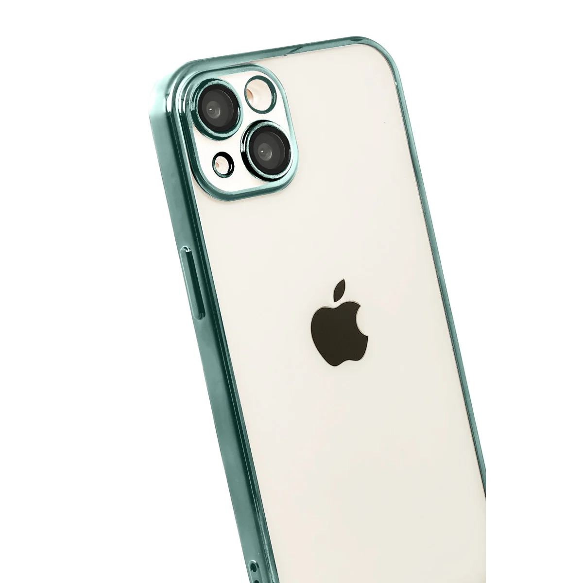iPhone 15 Razer Lensli Silikon Kılıf - Yeşil (Premium Estetik ve Yüksek Koruma)