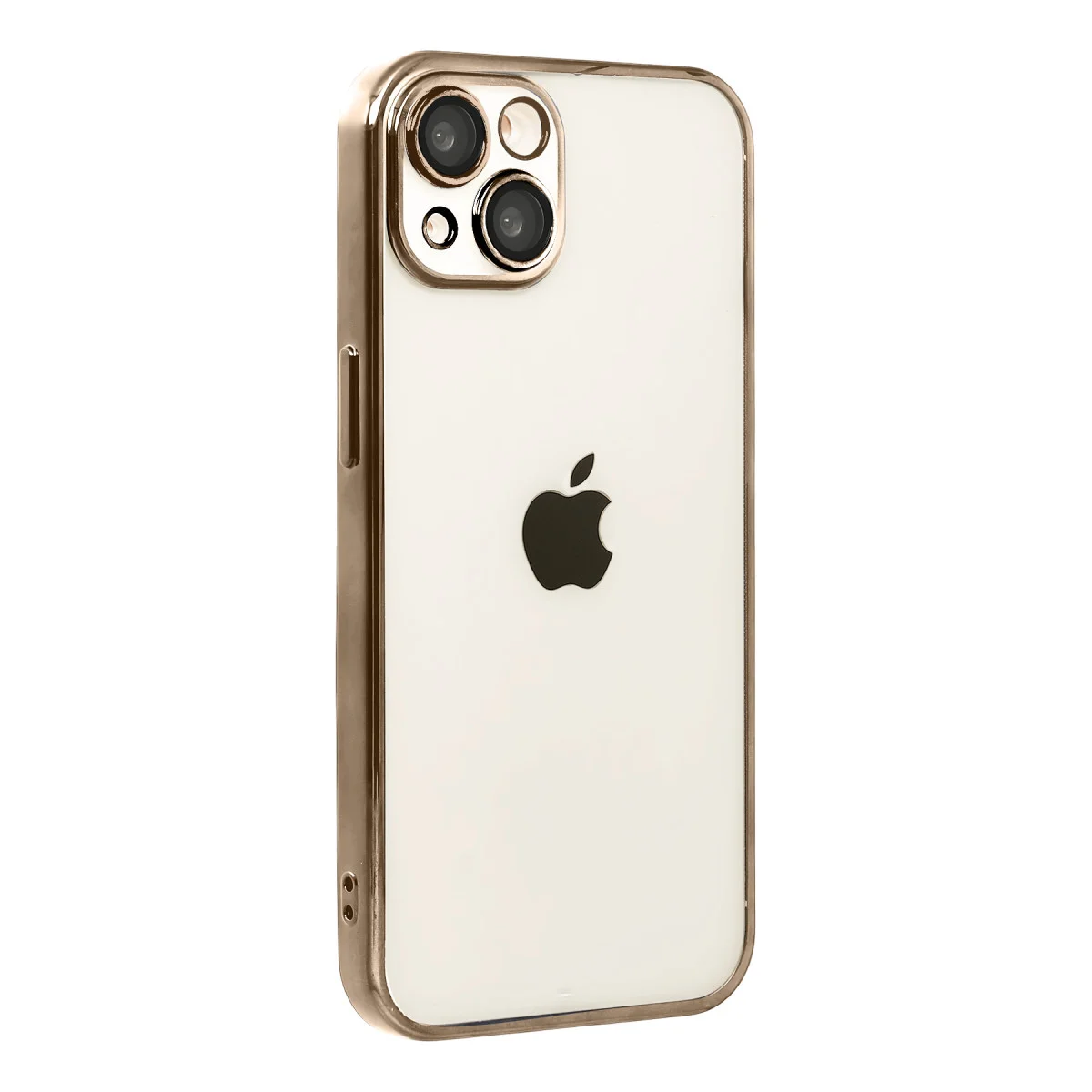 iPhone 15 Razer Lensli Silikon Kılıf - Çöl Titanyum