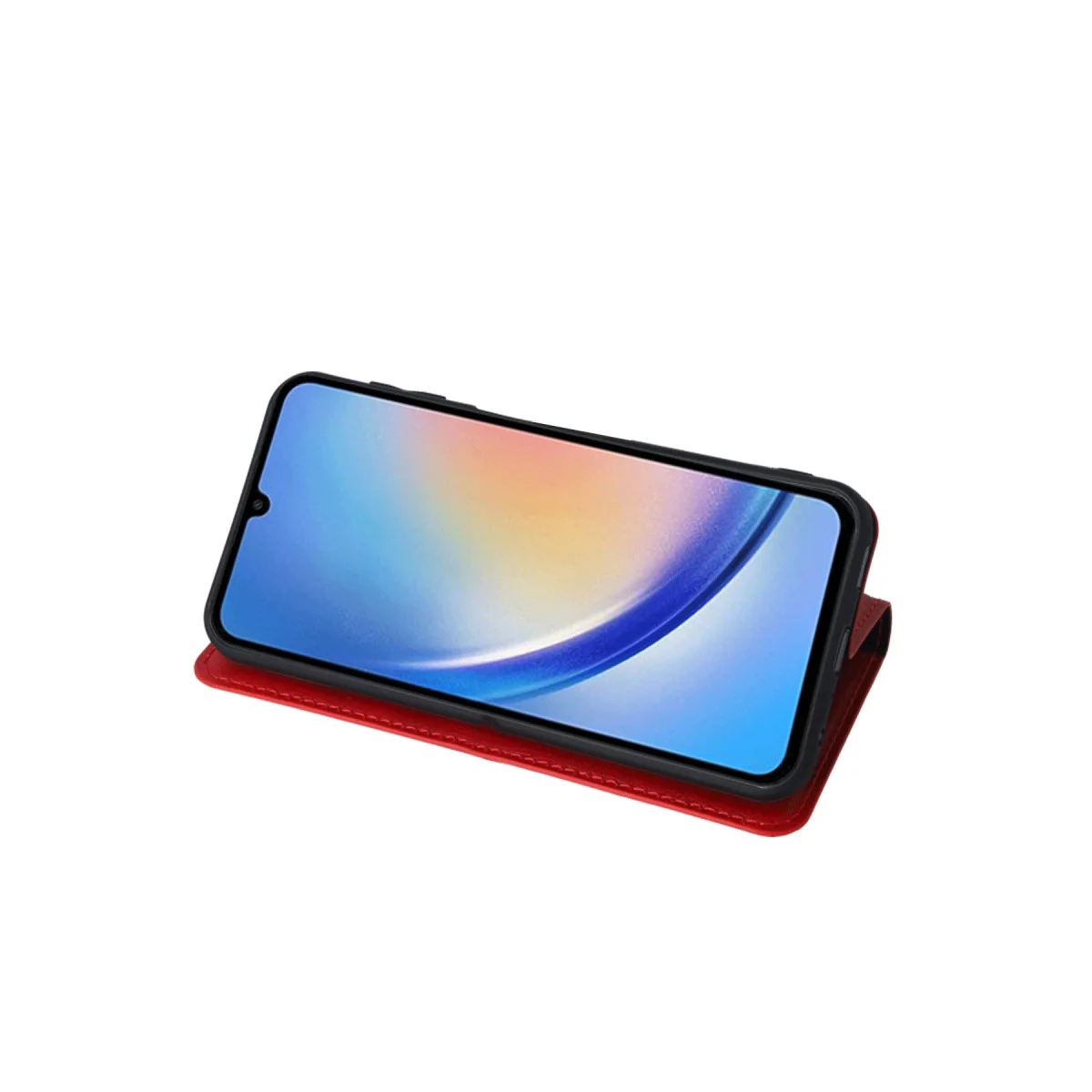 iPhone 15 Trend S Plus Kapaklı Kılıf - Siyah, Ergonomik Stand ve Cüzdan Fonksiyonu