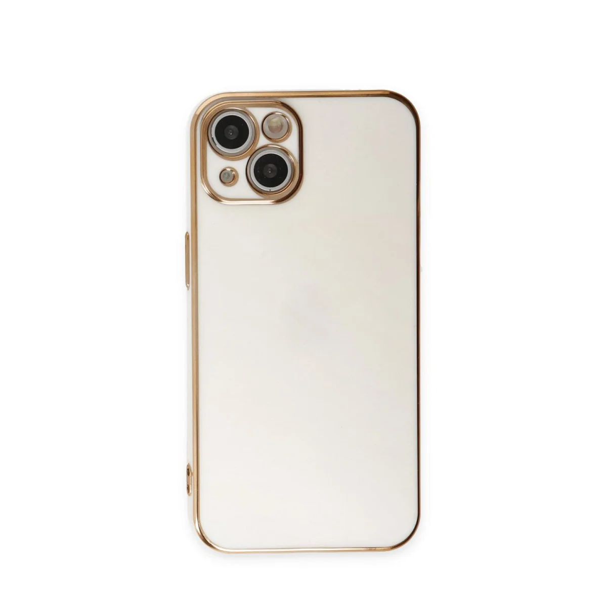 iPhone 15 Volet Silikon Kılıf - Beyaz ve Modern Tasarım