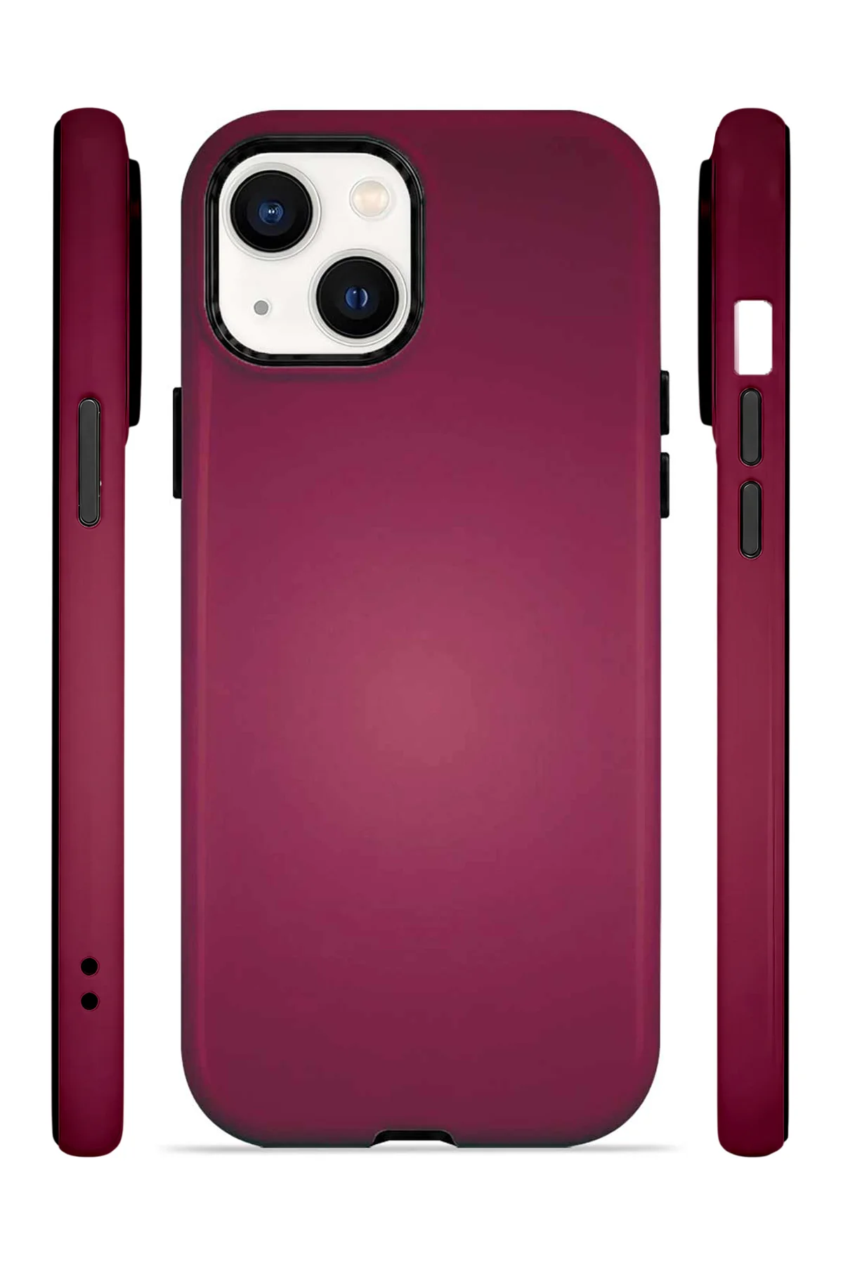 iPhone 15 Vorian Çift Katmanlı Berry Glow Gradient Kılıf - Görsel 3