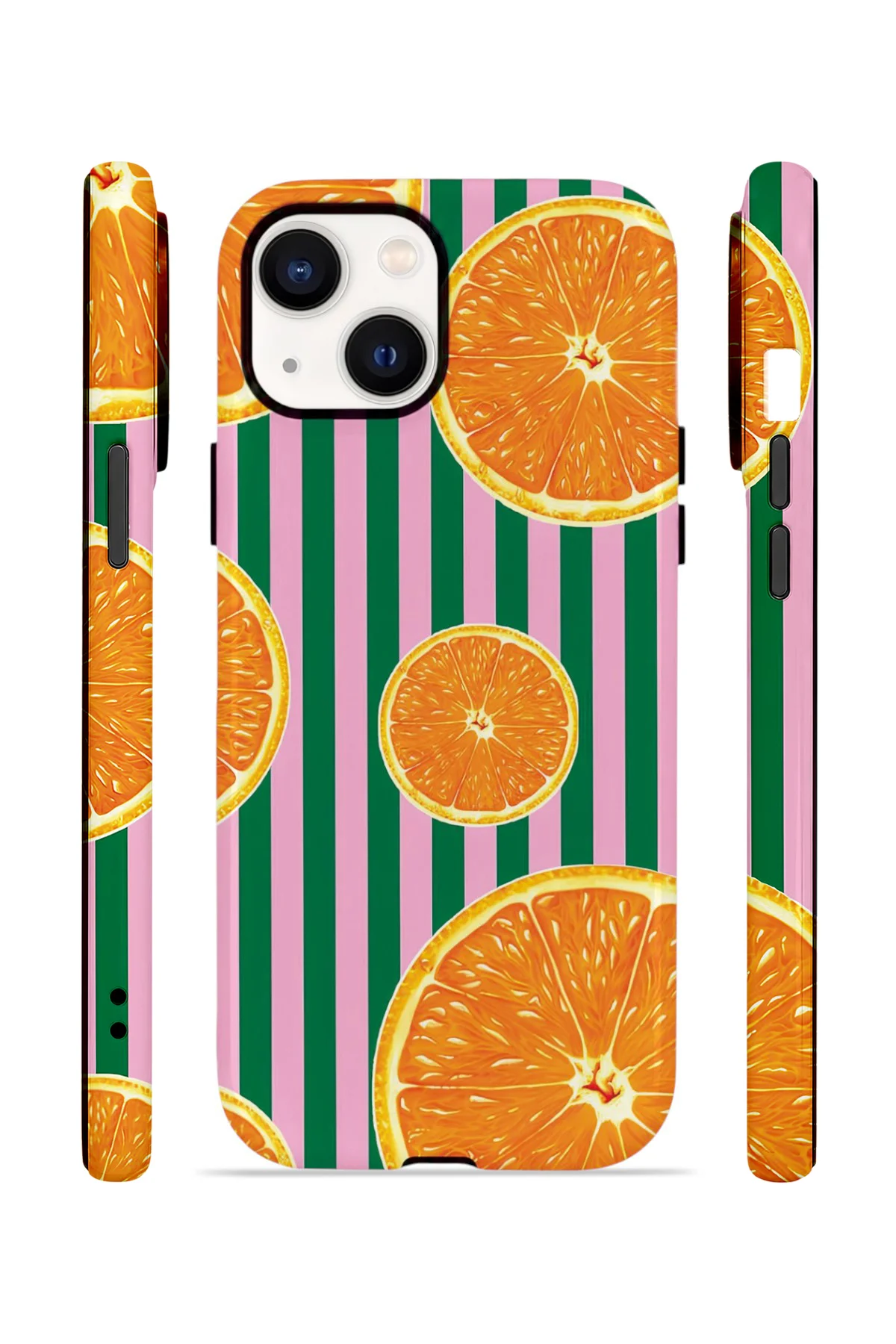 iPhone 15 Vorian Çift Katmanlı MagSafe Kılıf Orange Grove Cabana