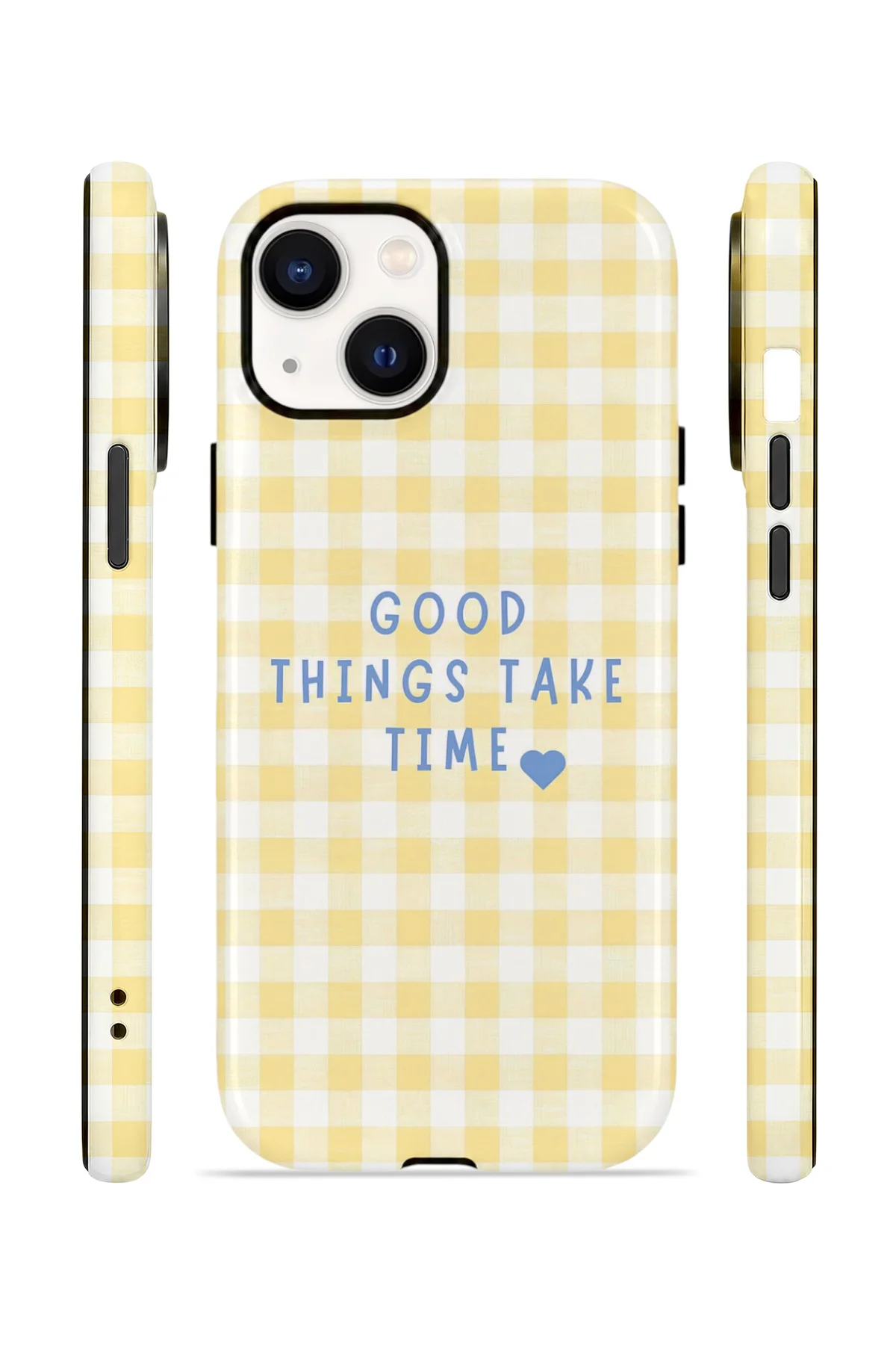 iPhone 15 Vorian Çift Katmanlı Kılıf Good Things Gingham