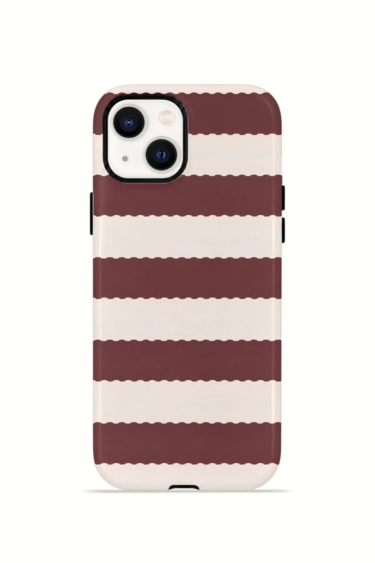 iPhone 15 Vorian Çift Katmanlı MagSafe Kılıf Plum Cream Stripe iPhone 15 Vorian Çift Katmanlı MagSafe Kılıf Plum Cream Stripe