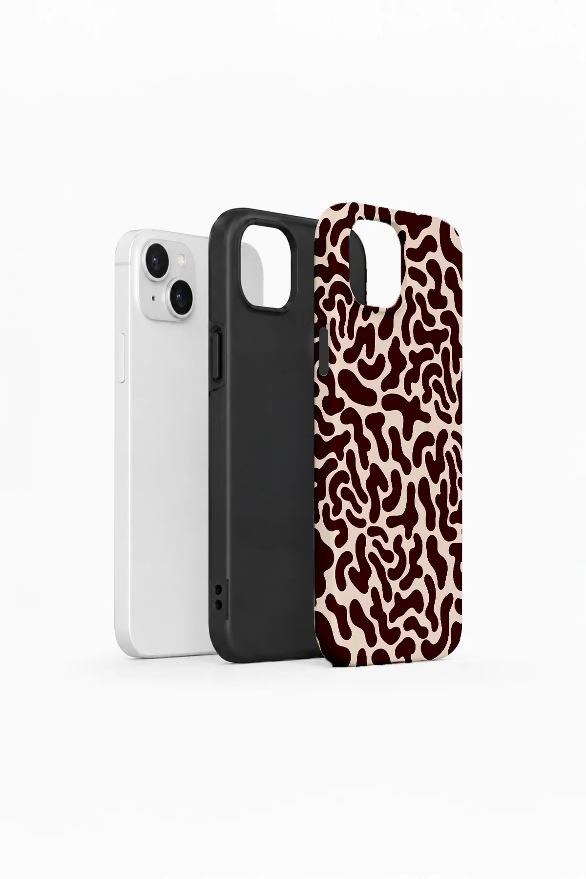 iPhone 15 Vorian Çift Katmanlı Kılıf Cocoa Scribble iPhone 15 Vorian Çift Katmanlı Kılıf Cocoa Scribble