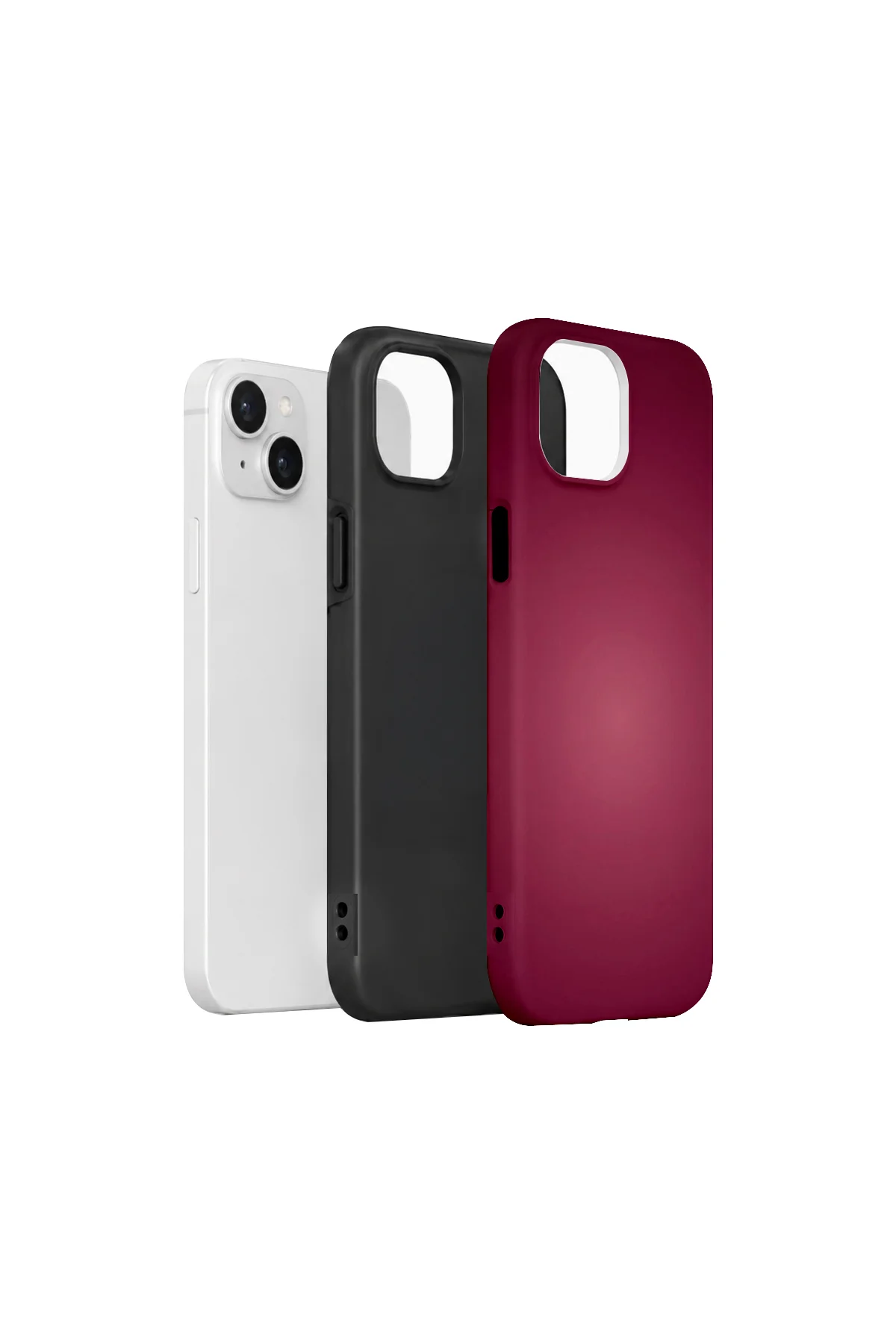iPhone 15 Vorian Çift Katmanlı Berry Glow Gradient Kılıf - Görsel 2