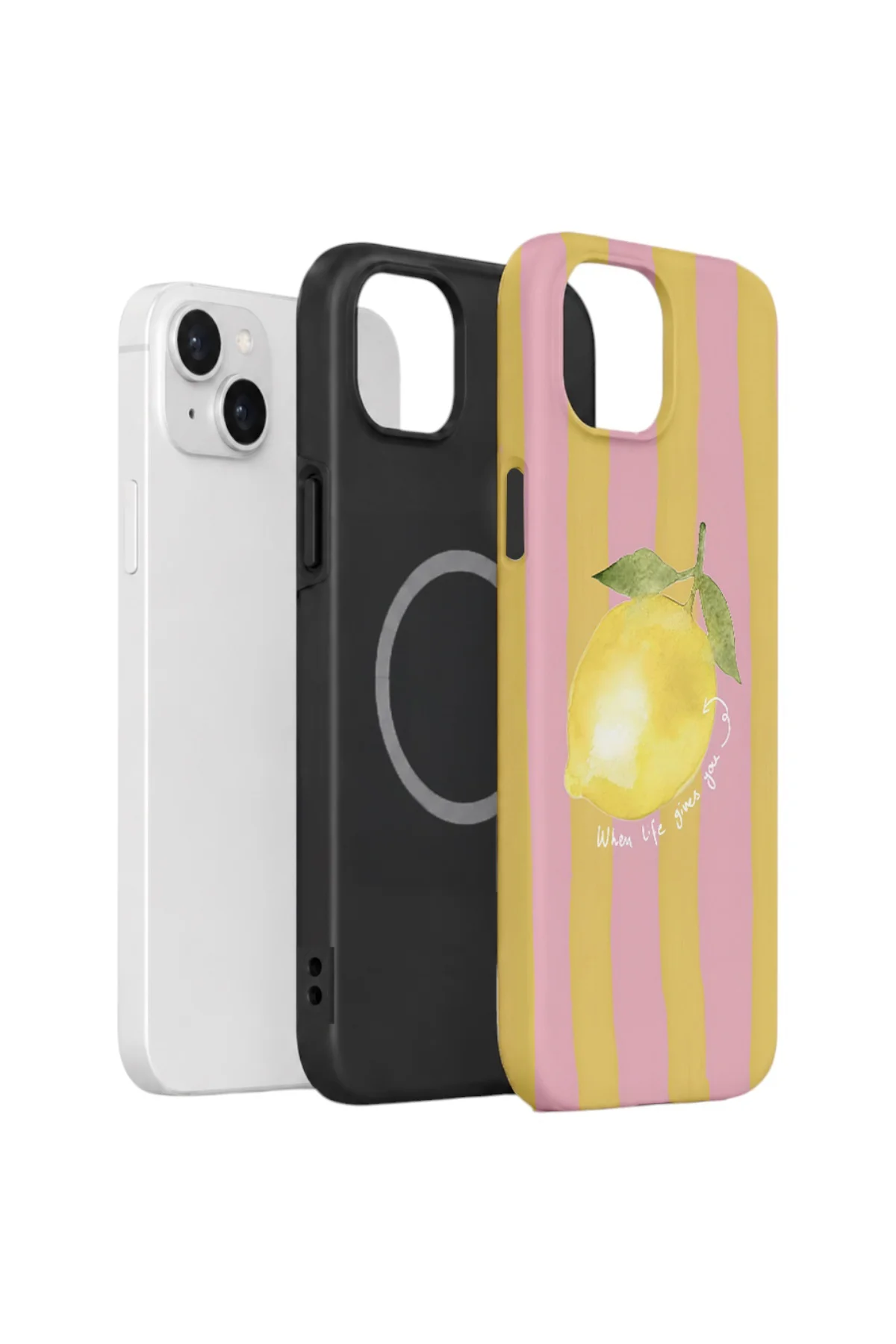iPhone 15 Vorian Çift Katmanlı MagSafe Kılıf Pink Lemon Muse