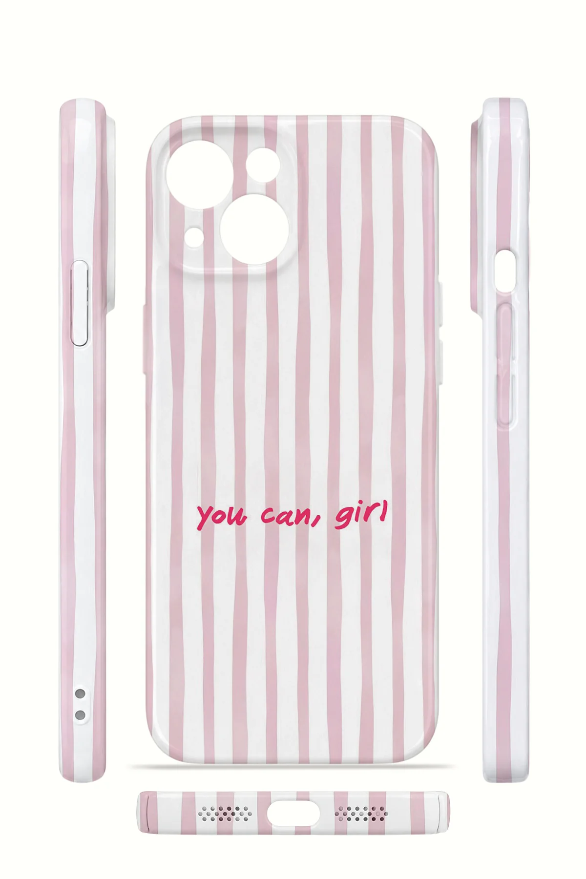 iPhone 15 Vorian İnce Kamera Korumalı Mika Kılıf You Can Girl