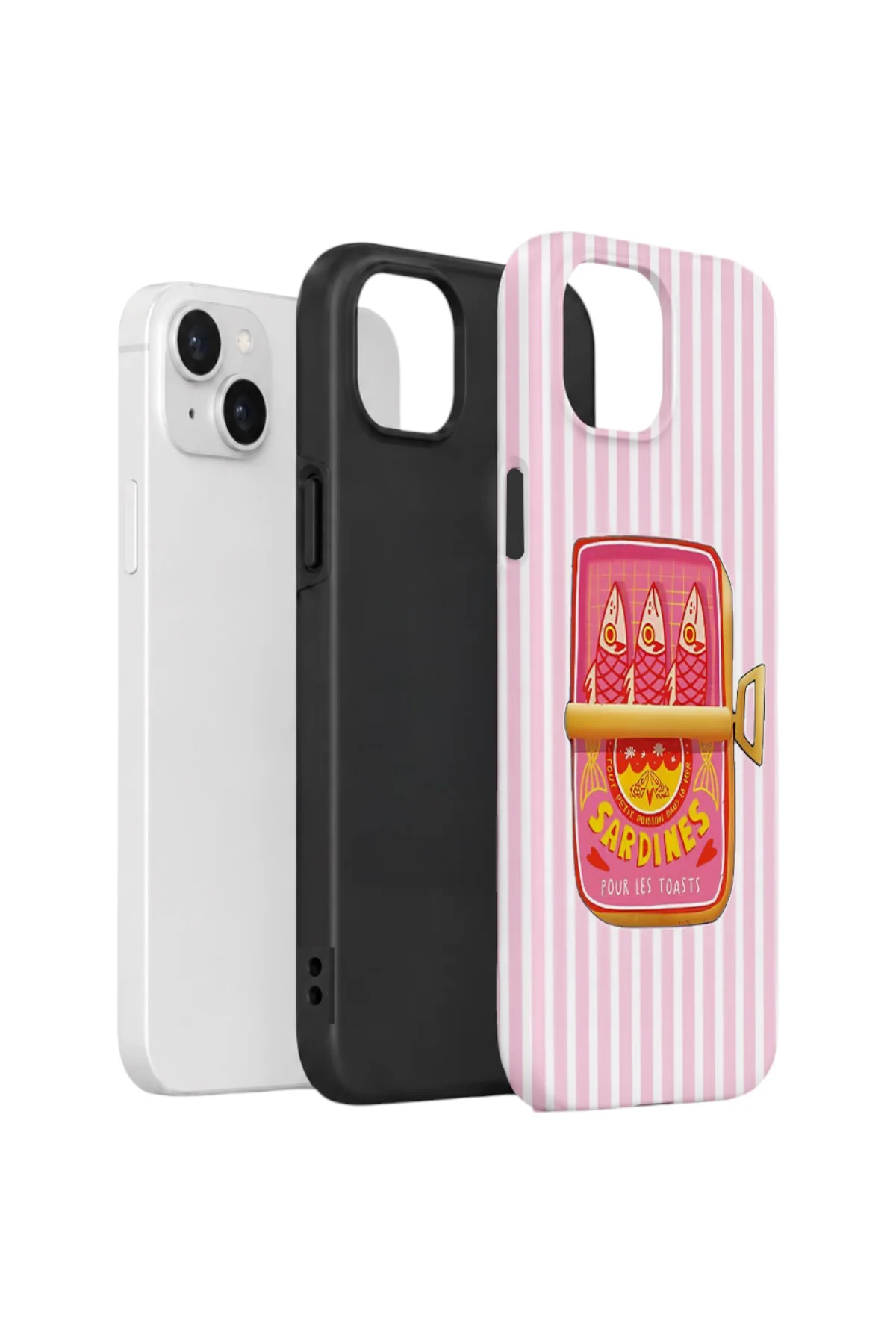 iPhone 15 Vorian Yough Kılıf Sardine Club Pink