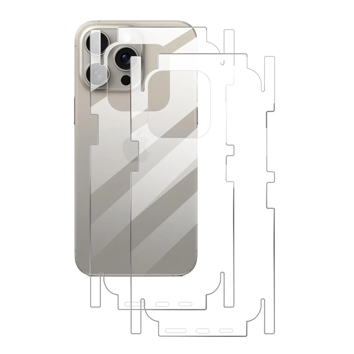 iPhone 16 360° Full Body Arka Koruyucu - %99 Işığa Geçirgenlik ve Yansıma Önleyici