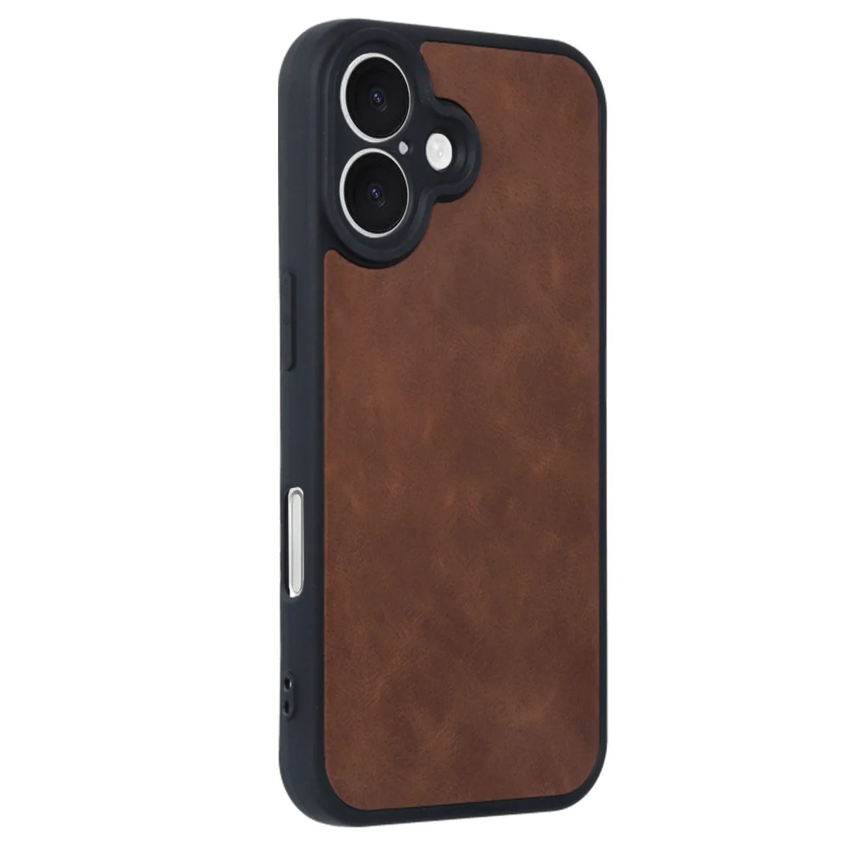 iPhone 16 Deri Kılıf - Taba (Aras Serisi, Premium Arka Yüzey, 360° Koruma)