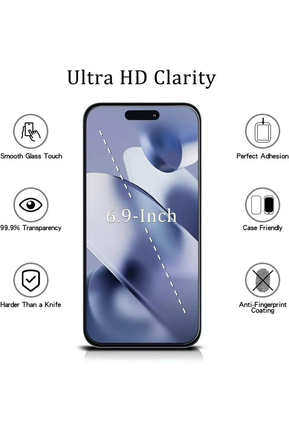 iPhone 16 İçin Ultra Dayanıklı Nano Cam Ekran Koruyucu %100 Hass iPhone 16 İçin Ultra Dayanıklı Nano Cam Ekran Koruyucu %100 Hass