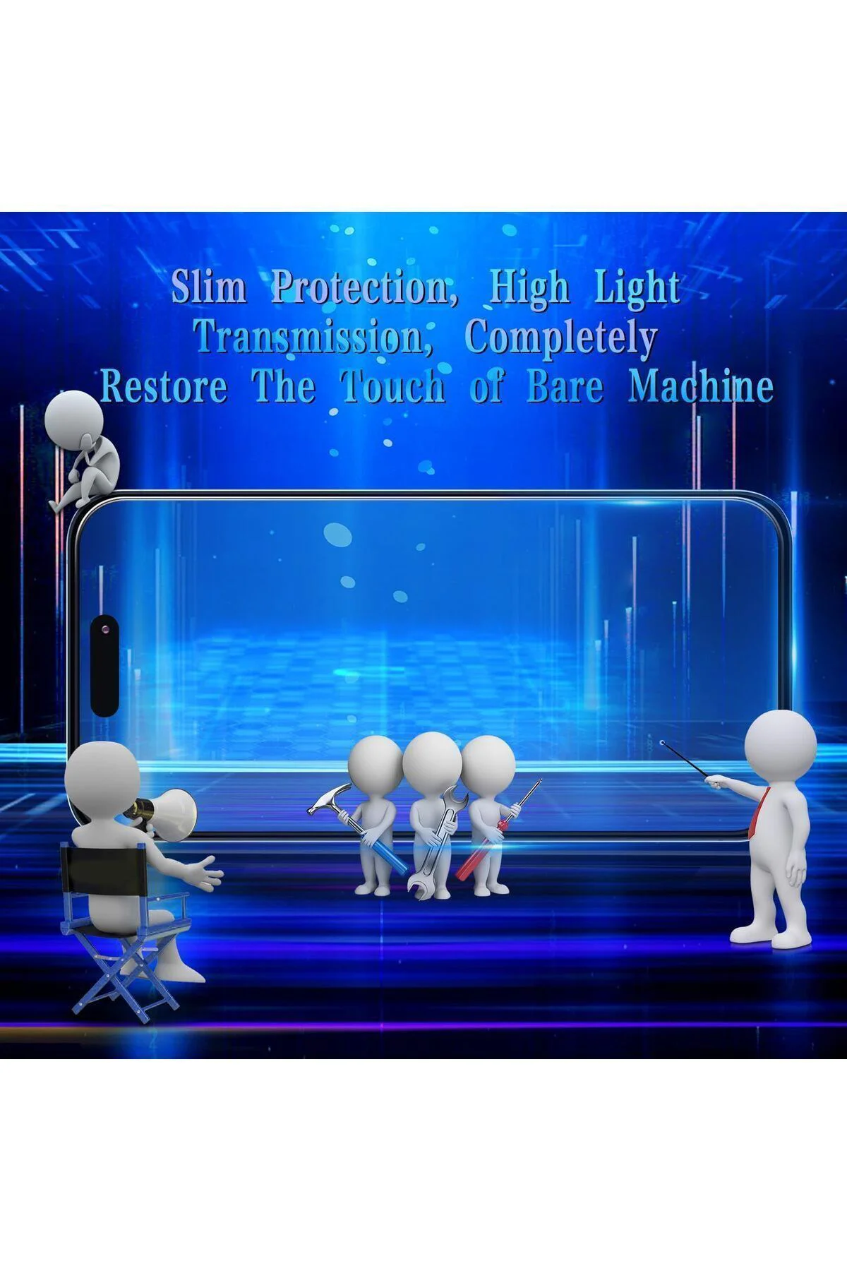 iPhone 16 İçin Ultra Dayanıklı Nano Cam Ekran Koruyucu %100  Hass