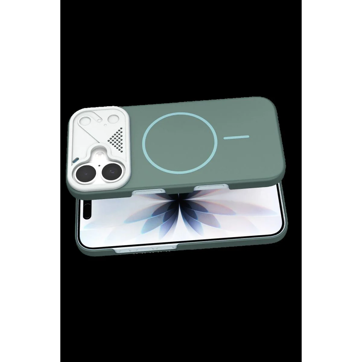 iPhone 16 ile Uyumlu MagSafe Arka Kapak - Turkuaz Export Kılıf