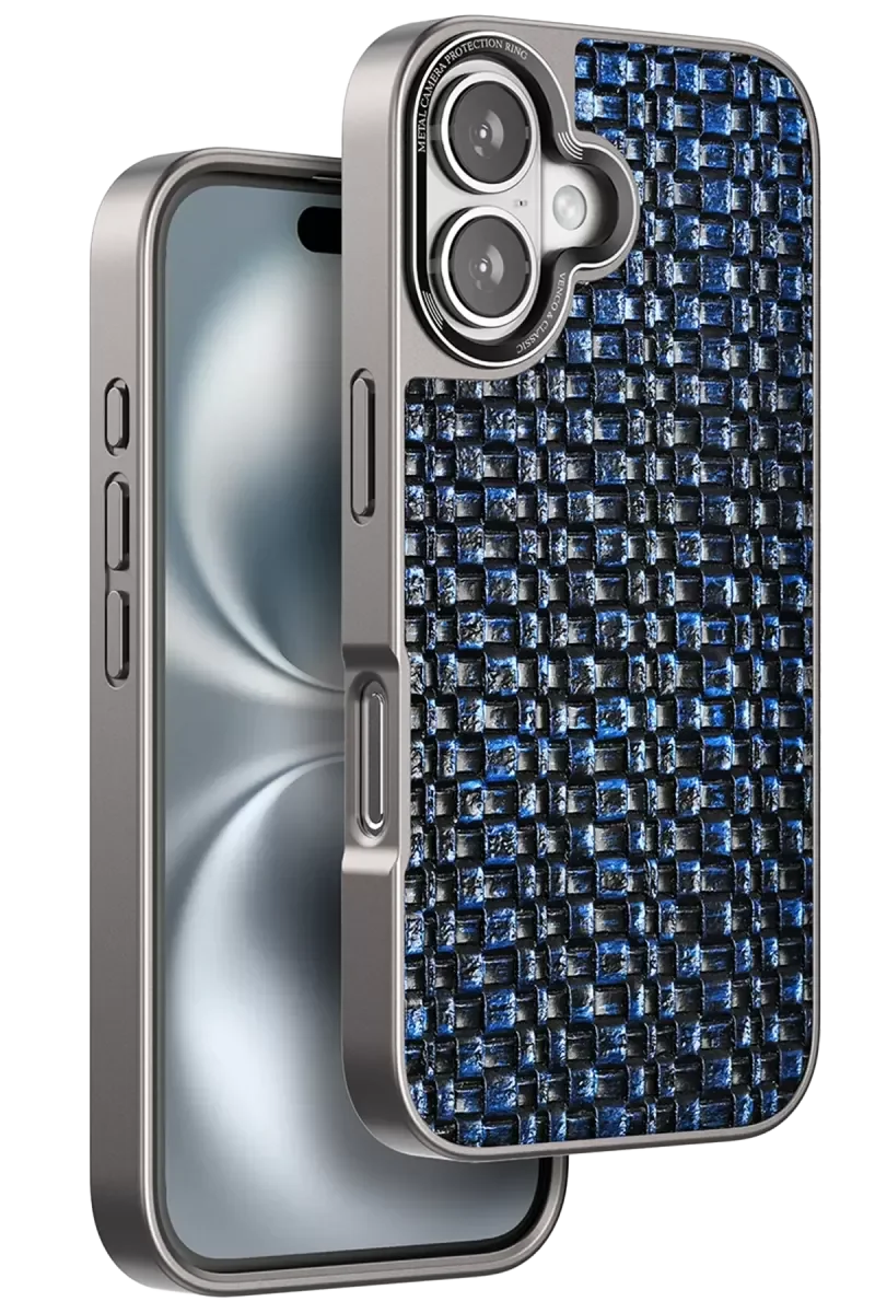 iPhone 16 ile Uyumlu Brand Kapak - Lacivert Darbeye Dayanıklı Kılıf