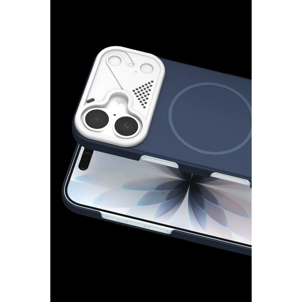iPhone 16 ile Uyumlu MagSafe Arka Kapak - Lacivert Export iPhone 16 ile Uyumlu MagSafe Arka Kapak - Lacivert Export