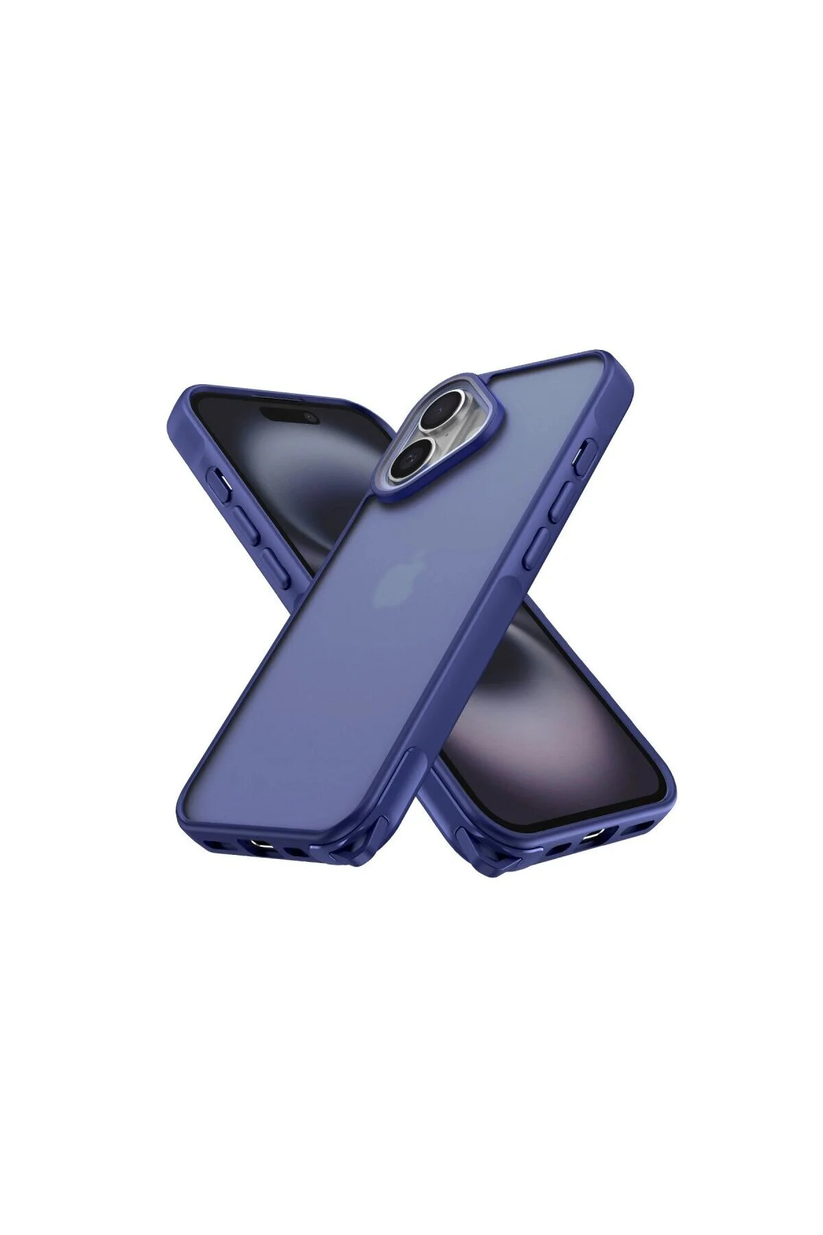 İphone 16 Kılıf Elegant Kapak - Lacivert