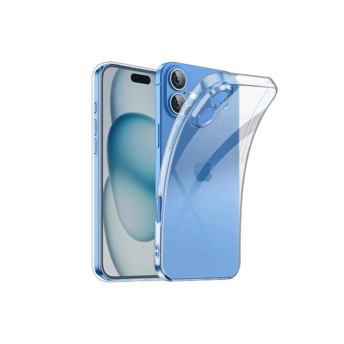 iPhone 16 Kılıf Lüx Şeffaf Silikon - Şeffaf Tasarım ve Mükemmel Koruma