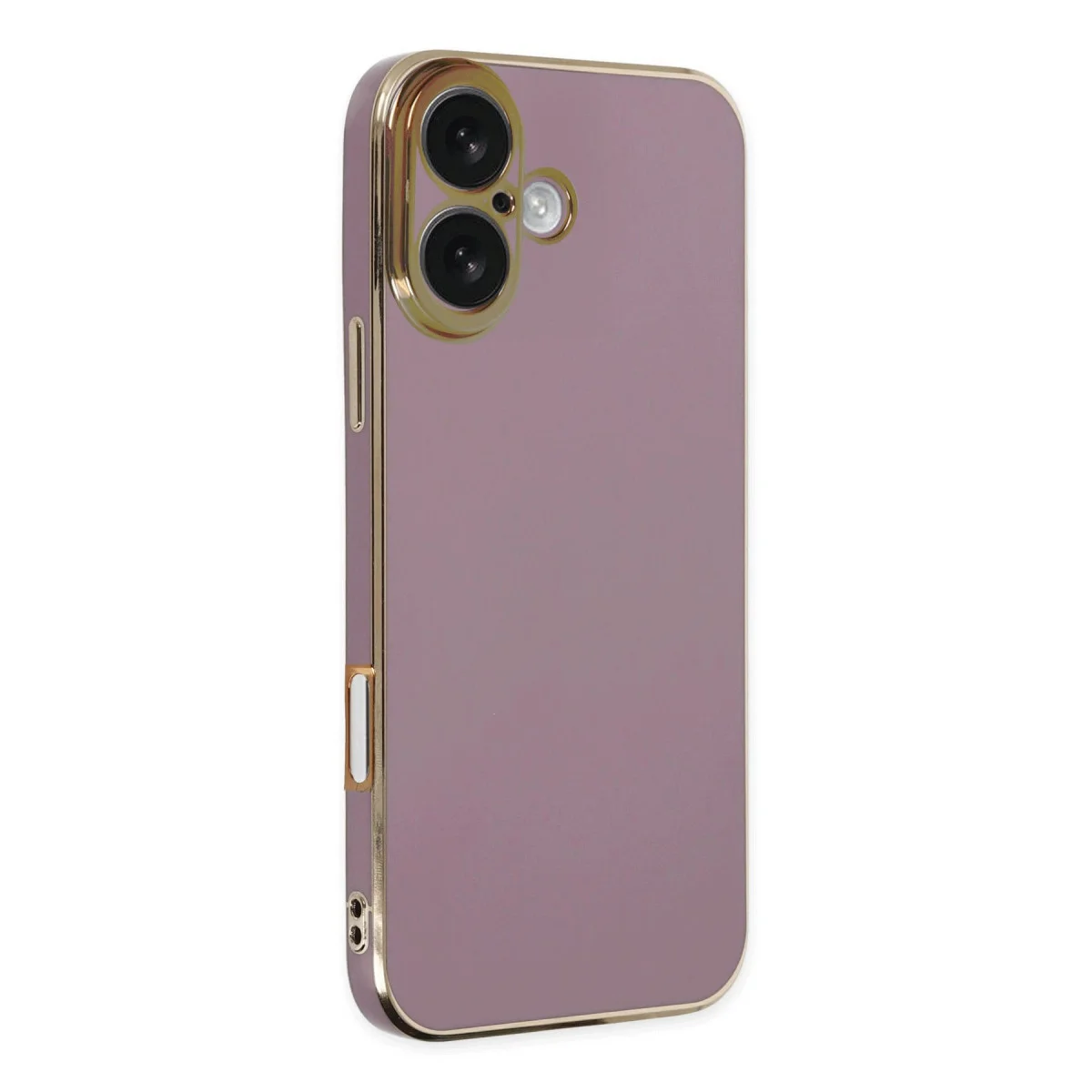 iPhone 16 Kılıf Volet Silikon - Mor & Şık Tasarım