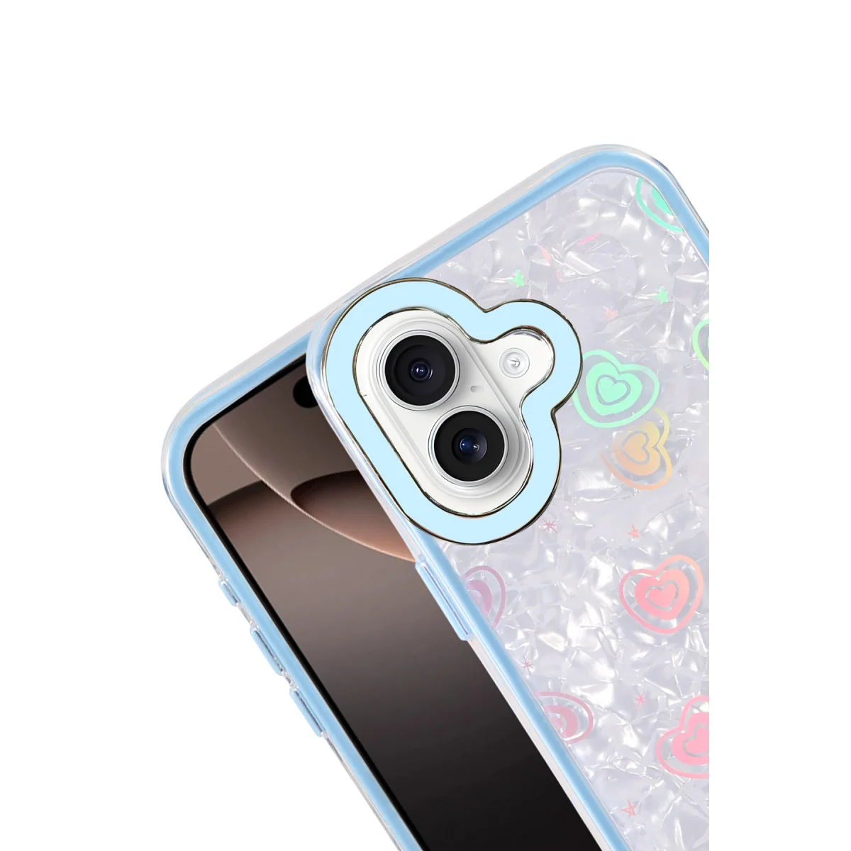 iPhone 16 Lumi Desenli Kapak - Mavi ve Şık Koruma