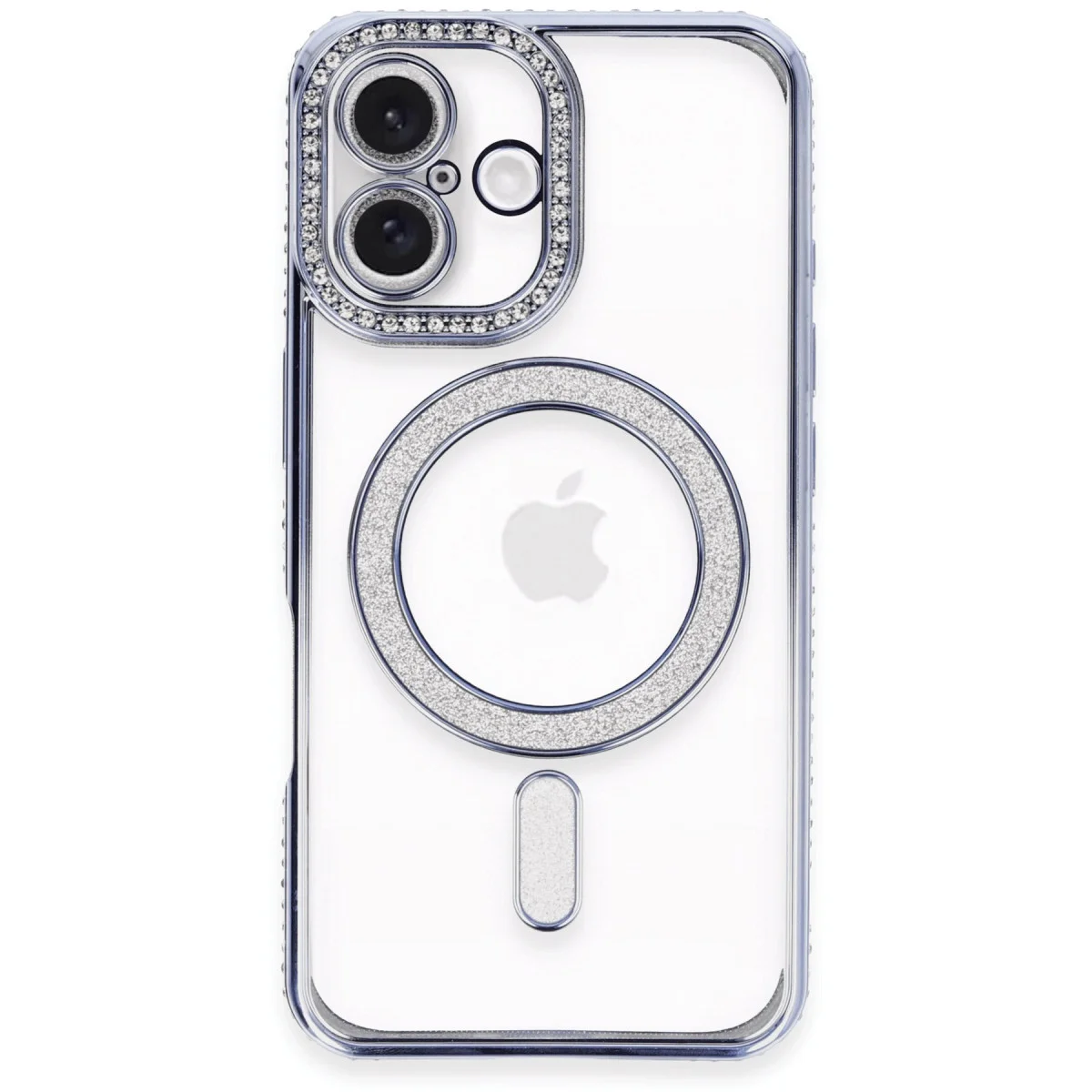 iPhone 16 Mavi Joke Simli Silikon Kılıf - MagSafe Uyumlu