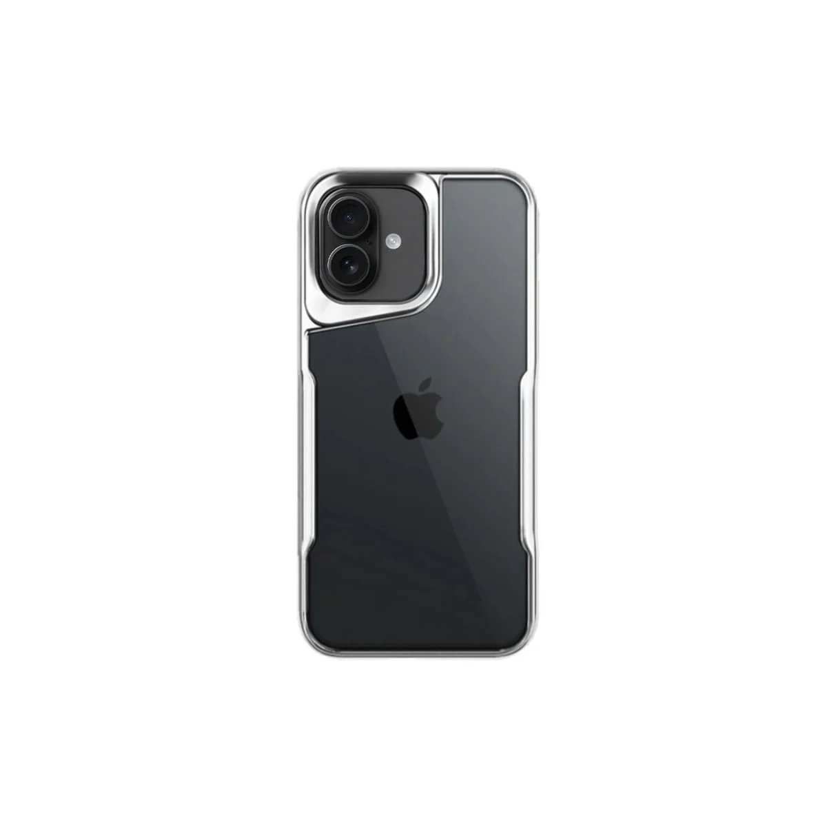 iPhone 16 Plus Boyi Serisi Gümüş Mat Silikon Kılıf - Minimalist Koruma