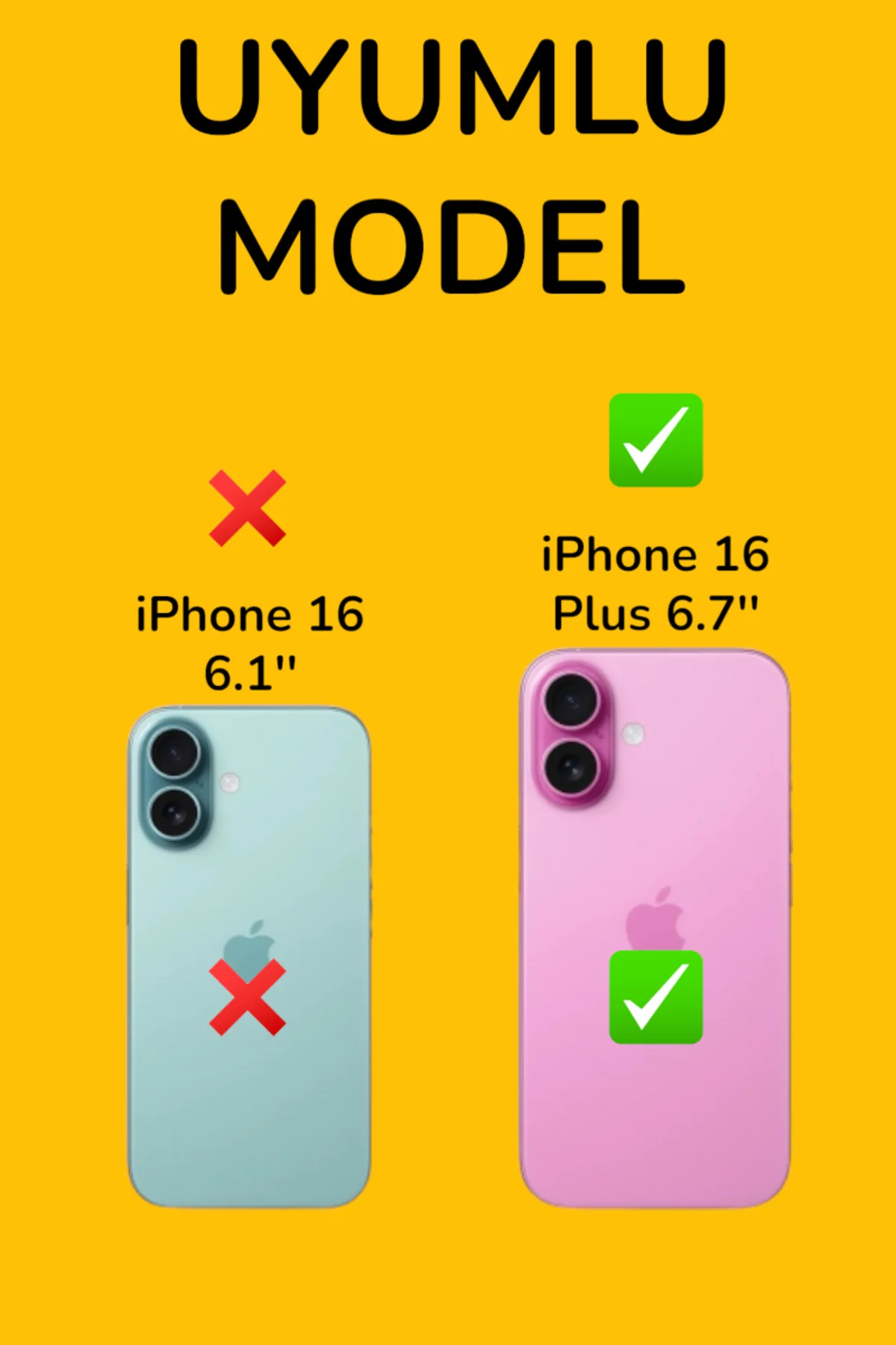 iPhone 16 Plus Cüzdanlı Standlı Kapaklı Kılıf Siyah