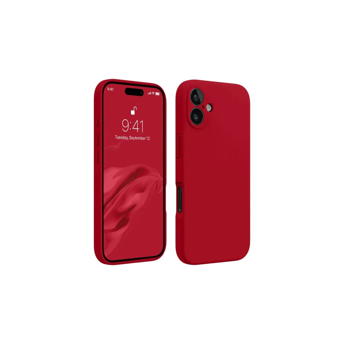 iPhone 16 Plus First Silikon Kılıf - Kırmızı (Şıklık ve Maksimum Koruma)