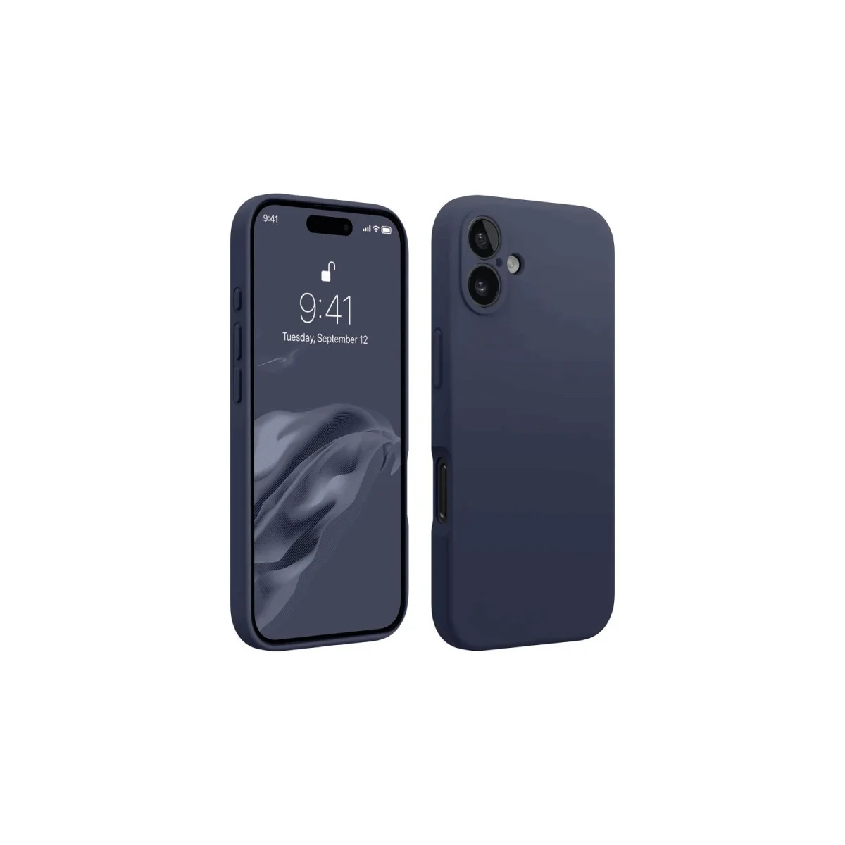 iPhone 16 Plus First Serisi Silikon Kılıf - Lacivert (Ultra İnce, Şık ve Maksimum Koruma)