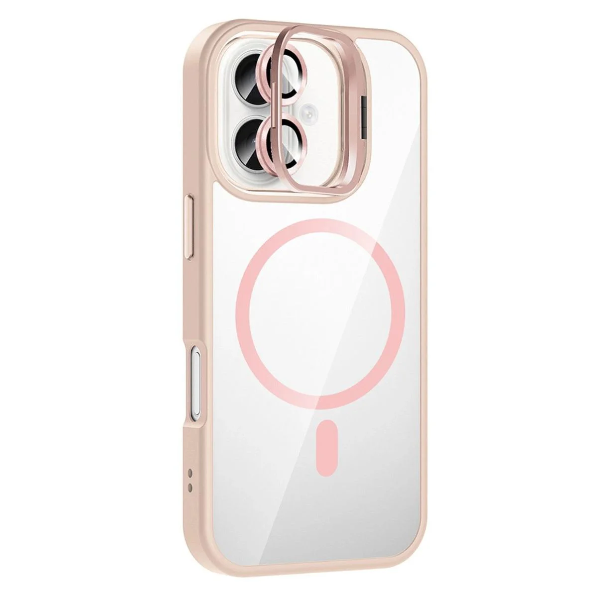 iPhone 16 Plus ile Uyumlu Remim Lensli MagSafe Standlı Kapak - Pembe Fiyatı, Yorumları ve Özellikleri