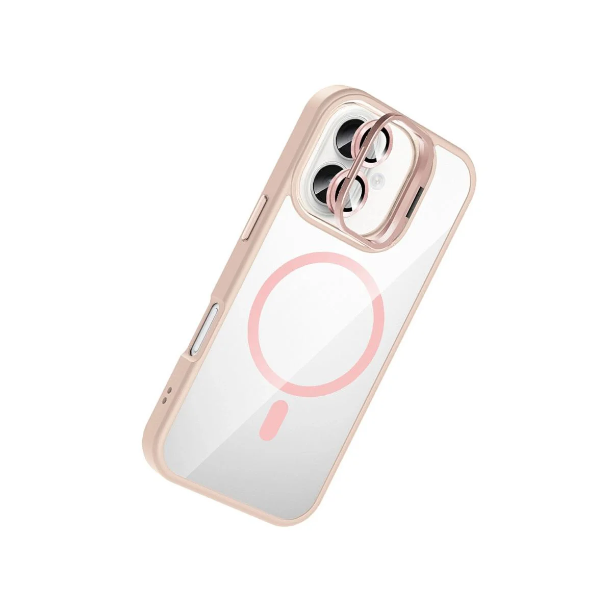 iPhone 16 Plus ile Uyumlu Remim Lensli MagSafe Standlı Kapak - Pembe Fiyatı, Yorumları ve Özellikleri