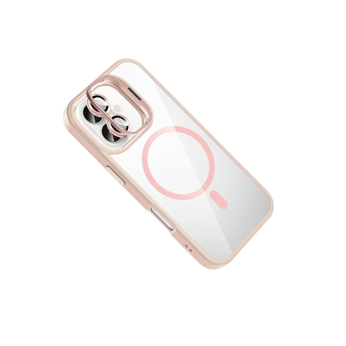 iPhone 16 Plus ile Uyumlu Remim Lensli MagSafe Standlı Kapak - Pembe Fiyatı, Yorumları ve Özellikleri