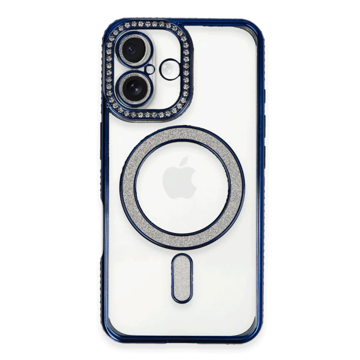 iPhone 16 Plus Joke Simli Magneticsafe Kılıf - TPU Kablosuz Şarj Uyumlu Lacivert