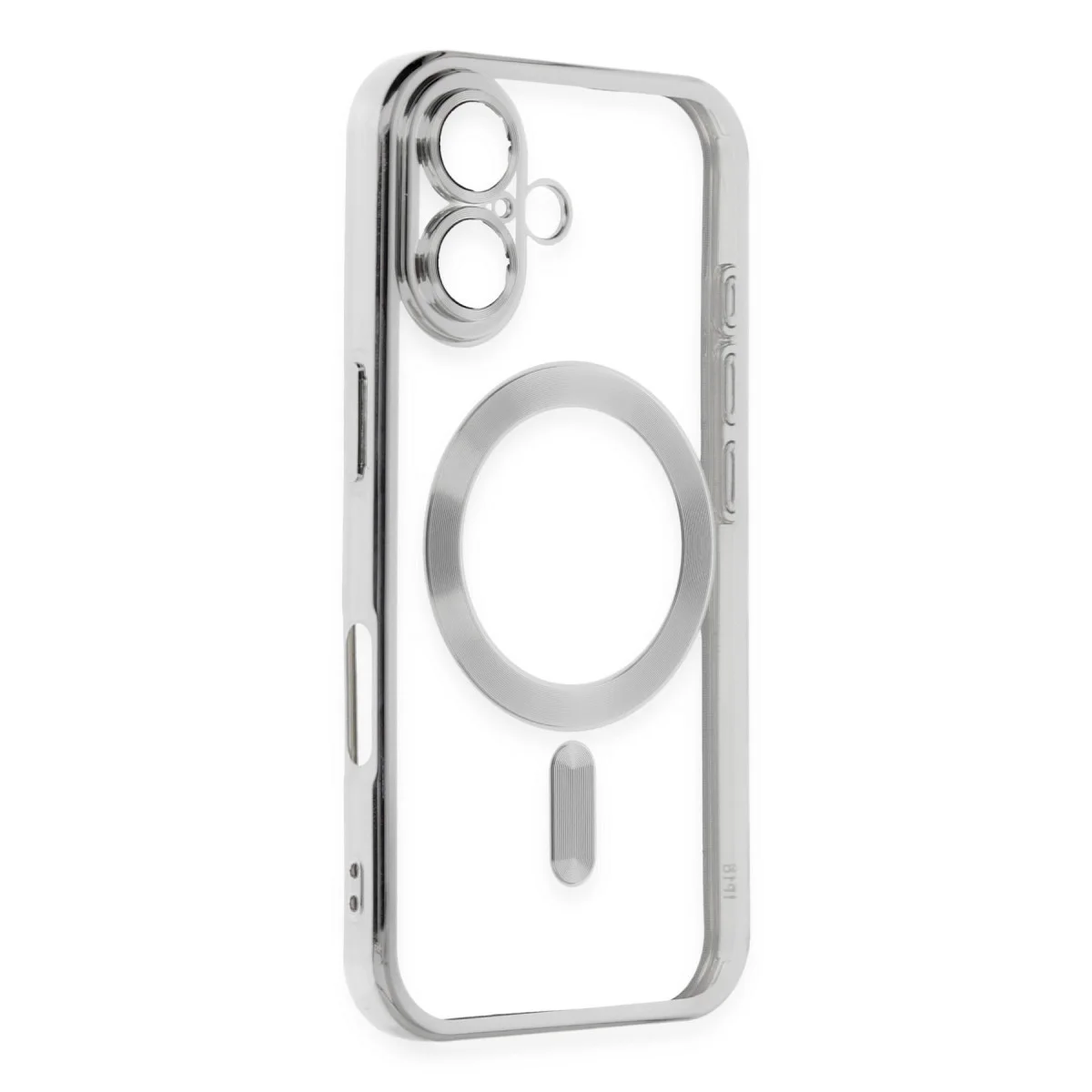 iPhone 16 Plus Kılıf - Kross Magneticsafe Şeffaf Kapak Gümüş - MagSafe Uyumlu