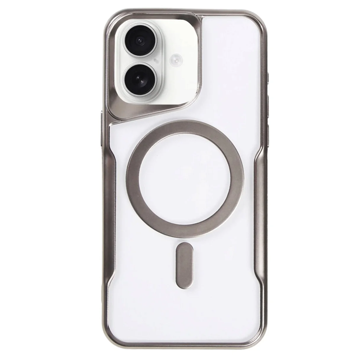 iPhone 16 Plus Magsafe Silikon Kılıf - Titan Gri Premium Koruma