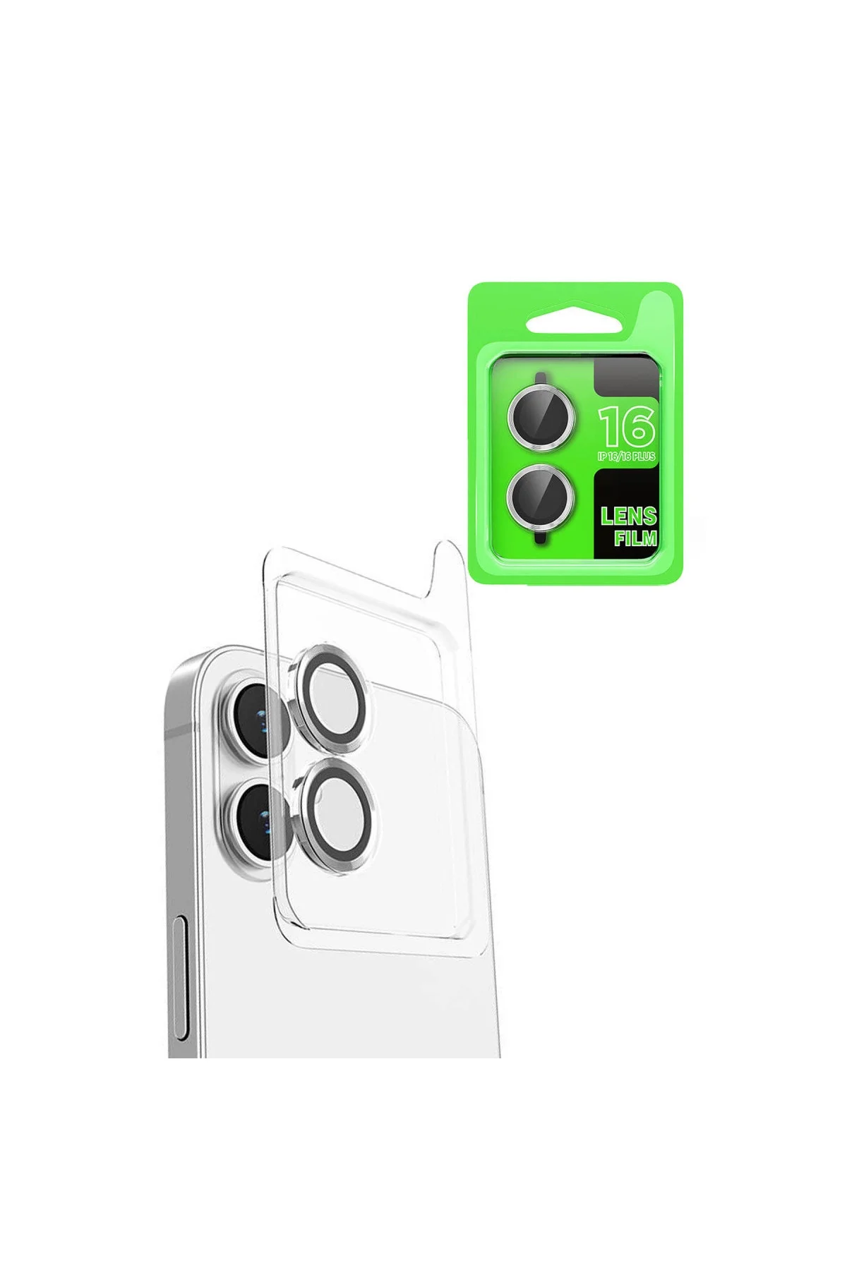 İphone 16 Plus Raze Metal Kamera Lens - Beyaz İphone 16 Plus Raze Metal Kamera Lens - Beyaz