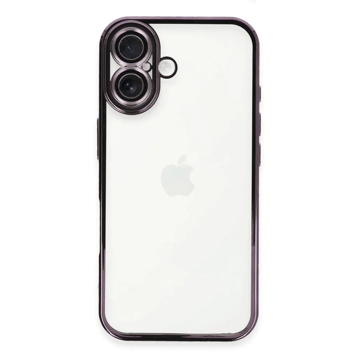 iPhone 16 Plus Razer Lensli Silikon Kılıf - Mor ve Estetik Koruma