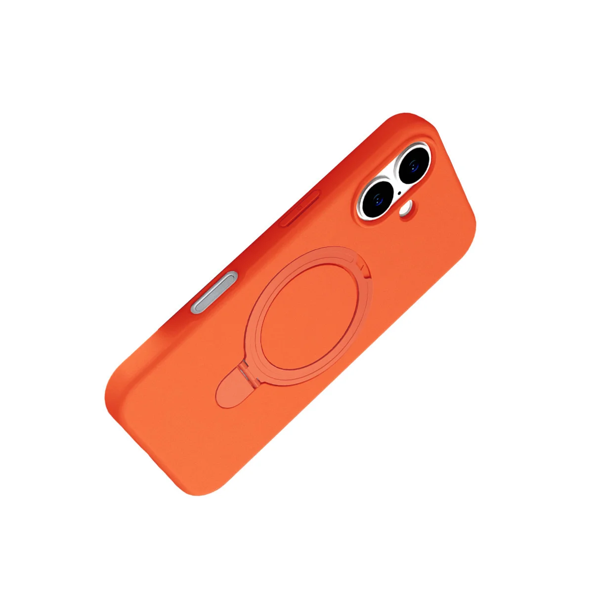 iPhone 16 Plus Regal Magsafe Standlı Kapak - Turuncu