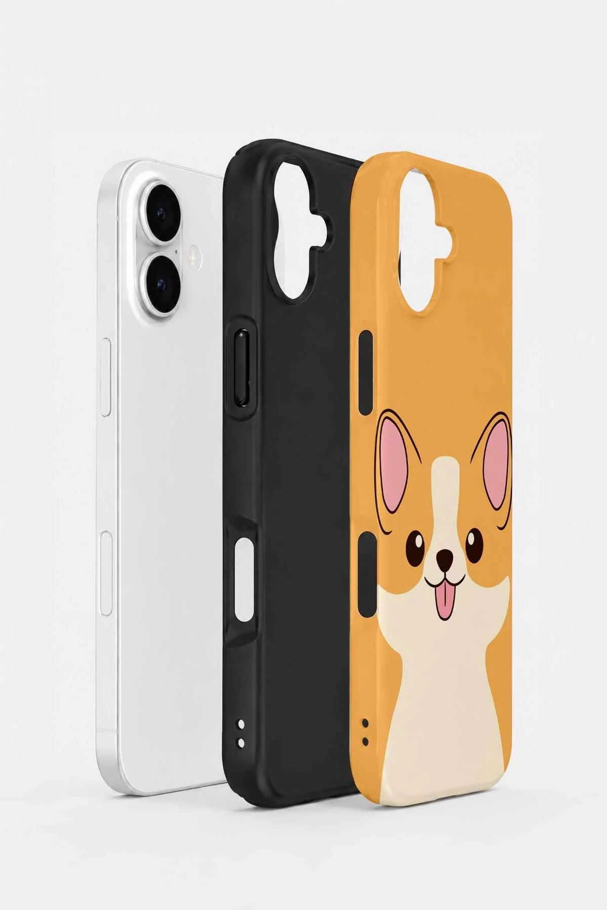 iPhone 16 Plus Vorian Çift Katmanlı Corgili Kılıf - Görsel 2